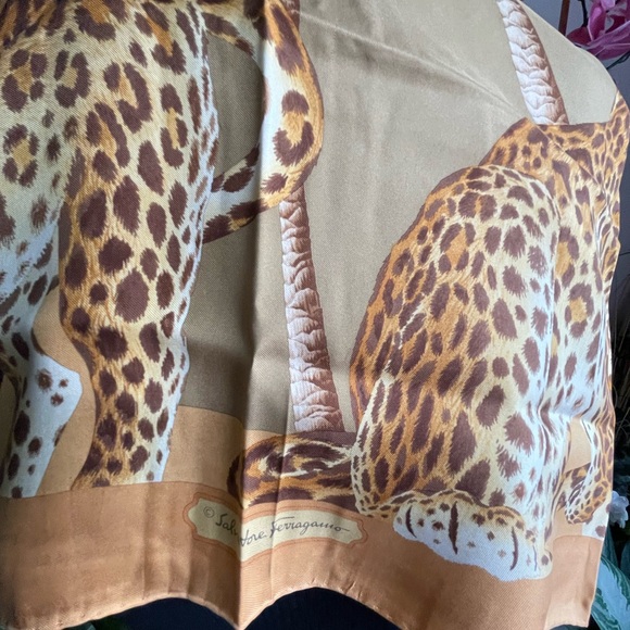Salvatore Ferragamo Leopard Silk Scarf - Picture 14 of 14